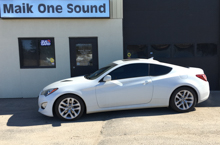 2012 Hyundai Genesis with professional window tint in North Bay